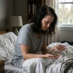 hair loss dream meaning a person looking in a mirror losing strands of hair