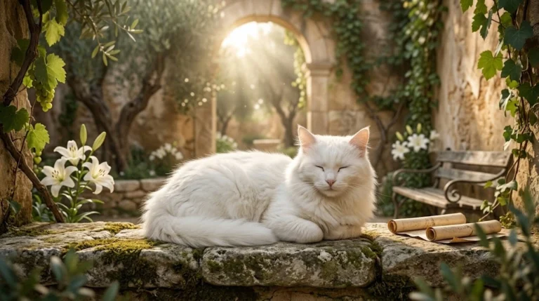white cat dream biblical meaning