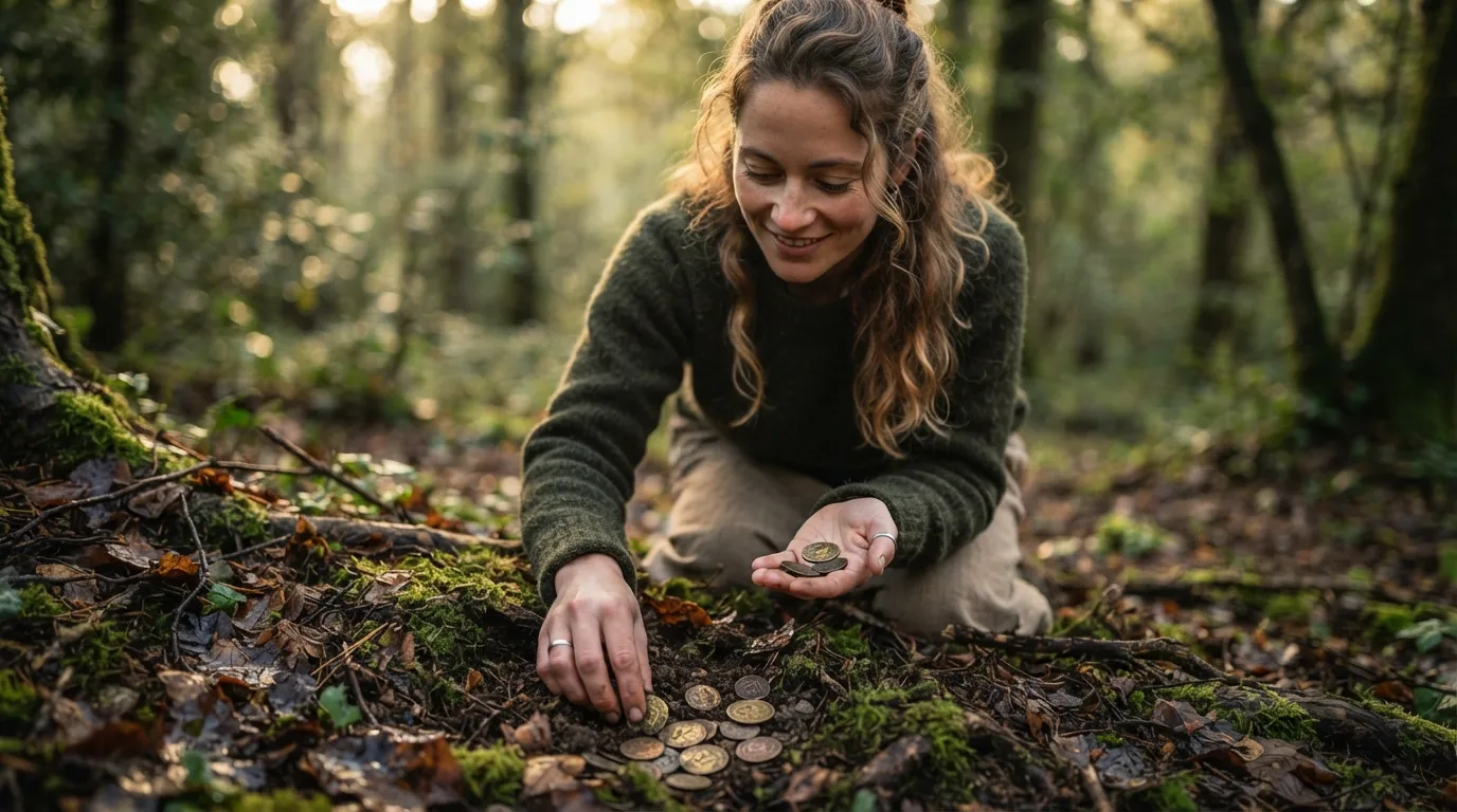 spiritual meaning of picking coins in a dream